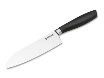 Böker Manufaktur Solingen 130830 Core Professional Santoku kuchynský nôž 16,3 cm, čierna, plast