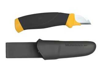 Morakniv 12201 Electrician pracovný nôž 2,1 cm, čierna, žltá, plast/guma, plastové puzdro