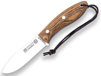 JOKER KNIFE CB114 CANADIENSE tradičný vonkajší nôž 10,5 cm, drevo Bocote, kožené puzdro
