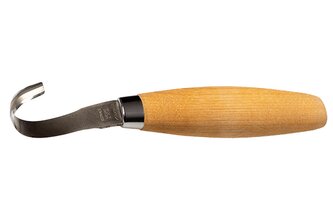 Morakniv 13388 Hook Knife 162 rezbársky nôž 5,5 cm, brezové drevo, kožené puzdro
