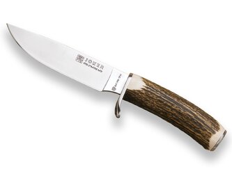 JOKER CC27 DESMOGUE lovecký nôž 14 cm, jelení paroh, kožené puzdro