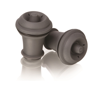 08840612 Vacu Vin 2-dielna súprava zátok na vákuové uzatvorenie vína šedá