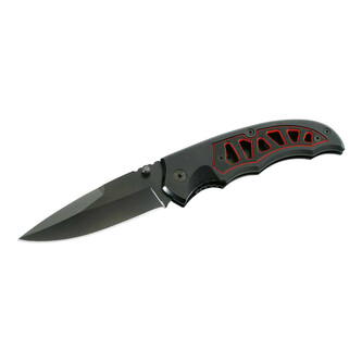 Herbertz 223711 vreckový nôž 8,8 cm, čierno-červená, G10