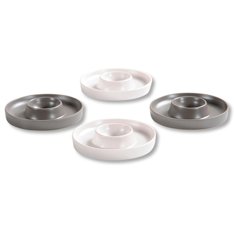 KESPER Stojánek na vejce 4ks melamin, šedá, béžová, průměr 10cm