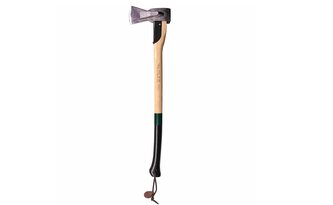Adler 130.0H200A212 Long Splitter sekera a štiepací klin, čierno zelená, drevo orechovca, 2000 g