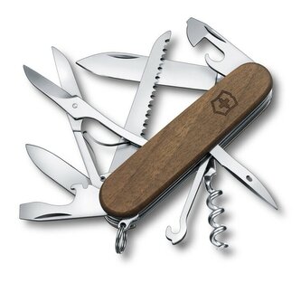Victorinox 1.3711.63 Huntsman Wood multifunkčný nôž 91 mm, orechové drevo, 13 funkcií