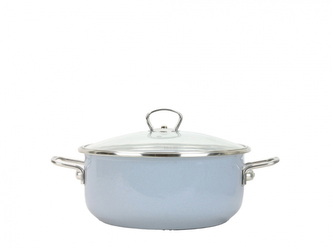 BELIS Smaltovaný rendlík se skl. poklicí PREMIUM šedý 16 cm, 1,25l BELIS Smaltovaný rendlík se skl. poklicí PREMIUM šedý 16 cm, 1,25l