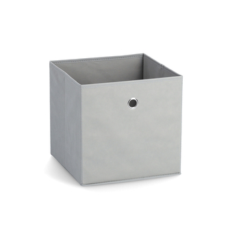 ZELLER Úložný box textilní šedý 28x28x28cm