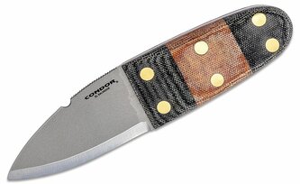 Condor CTK3923-2.6HC PRIMITIVE BUSH dýka 6,7 cm, čierno-hnedá, Micarta, kožené puzdro