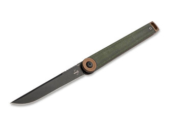 Böker Plus 01BO391 Kaizen Green Canvas Micarta vreckový nôž 7,9cm, zelená