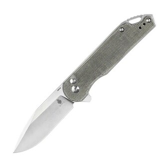 Kizer V4549C1 Assassin(XL) Green vreckový nôž 8,7 cm, Stonewash, zelená, Micarta