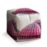 Taburet Cube Mušličky: 40x40x40 cm