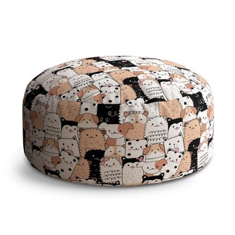 Taburet Circle Roztomilá zvířátka: 38x48 cm