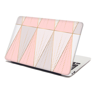 Samolepka na notebook Růžovošedé jehlany: 29x20 cm