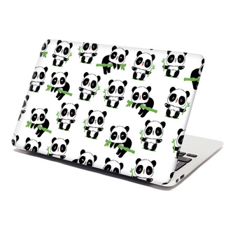 Samolepka na notebook Pandy s větvičkou: 29x20 cm