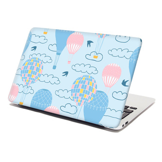 Samolepka na notebook Horkovzdušné barevné balóny: 38x26 cm