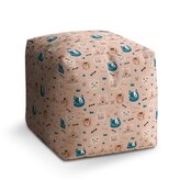 Taburet Cube Barevné kočičky: 40x40x40 cm