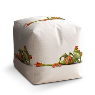 Taburet Cube Ležící žába: 40x40x40 cm