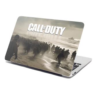 Samolepka na notebook Call of Duty Normandie: 38x26 cm