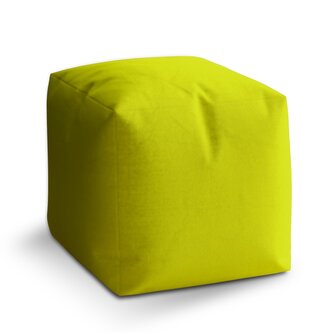 Taburet Cube Citrónová: 40x40x40 cm