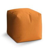 Taburet Cube Mandarinková: 40x40x40 cm