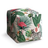 Taburet Cube Zebra a Plameňák: 40x40x40 cm