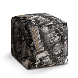 Taburet Cube Pohled z mrakodrapu: 40x40x40 cm