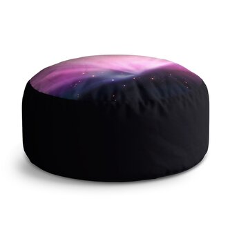 Taburet Circle Fialová záře: 38x48 cm