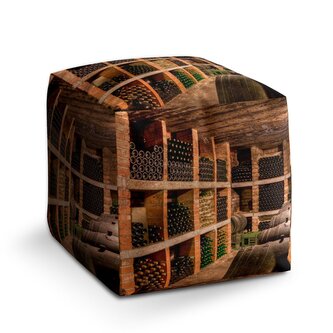 Taburet Cube Vinný sklípek: 40x40x40 cm