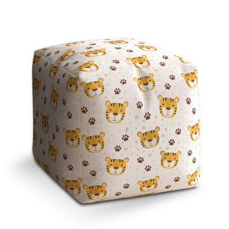 Taburet Cube Tygřík: 40x40x40 cm