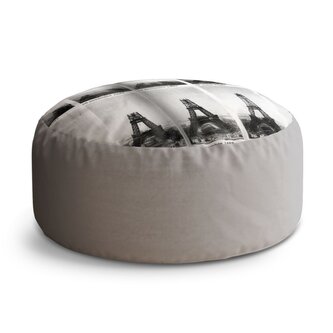 Taburet Circle Eiffelova věž stavba: 38x48 cm