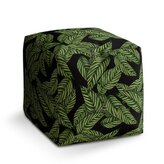 Taburet Cube Abstrakce listů: 40x40x40 cm