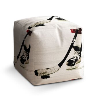 Taburet Cube Lední hokej: 40x40x40 cm