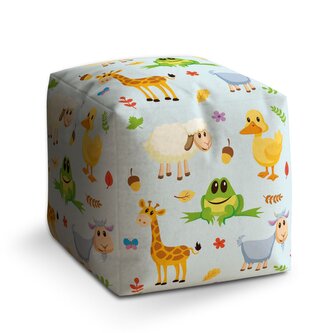 Taburet Cube Zvířátka 3: 40x40x40 cm