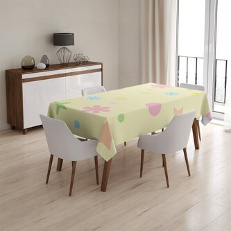 Ubrus Květiny na žluté: 90x90 cm