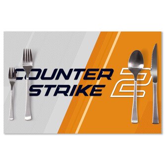 Prostírání Counter Strike 2 Oranžová: 40x30cm