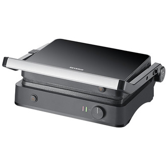 Kontaktní gril Severin, KG 2398, multifunkční, keramické desky s nepřilnavým povrchem. regulace teploty, 1800 W