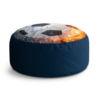 Taburet Circle Fotbalový míč: 38x48 cm