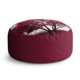 Taburet Circle Červený strom: 38x48 cm