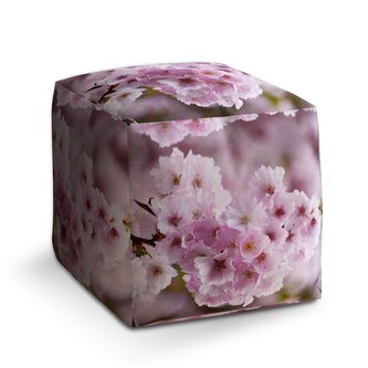 Taburet Cube Rozkvetlý strom: 40x40x40 cm Taburet Cube Rozkvetlý strom: 40x40x40 cm