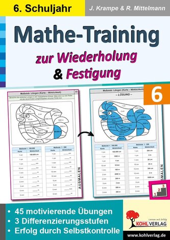 Mathe-Training zur Wiederholung und Festigung / Klasse 6