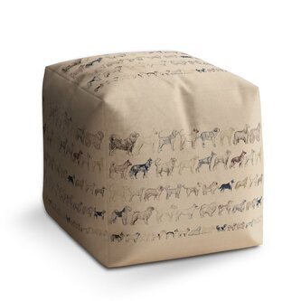 Taburet Cube Psí plemena: 40x40x40 cm