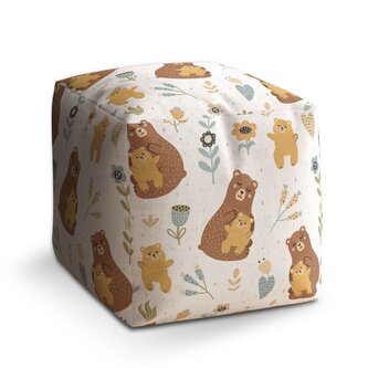 Taburet Cube Medvědi: 40x40x40 cm