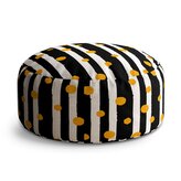 Taburet Circle Pruhy a puntíky: 38x48 cm