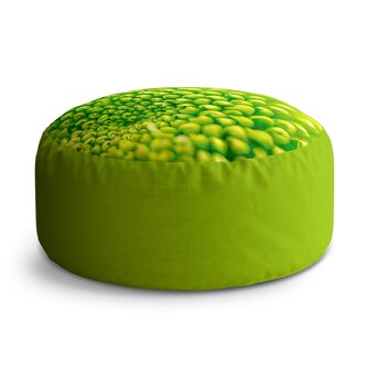 Taburet Circle Detail květiny: 38x48 cm