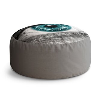 Taburet Circle Modré oko: 38x48 cm