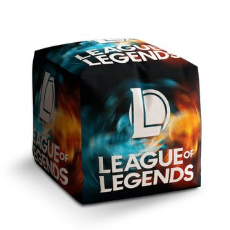Taburet Cube League of Legends Glow: 40x40x40 cm