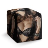 Taburet Cube Žena: 40x40x40 cm