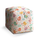 Taburet Cube Oblak s ptáčky: 40x40x40 cm