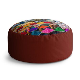 Taburet Circle Barevné koření: 38x48 cm